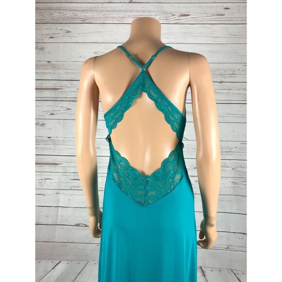 INC Chemise Full Length Nightgown, Tropical Green NWT XS - Picture 10 of 11